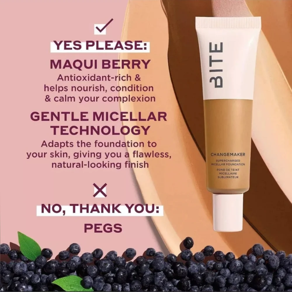 Bite Beauty Supercharged Micellar Foundation in T130 Changemaker, 30ml/1…